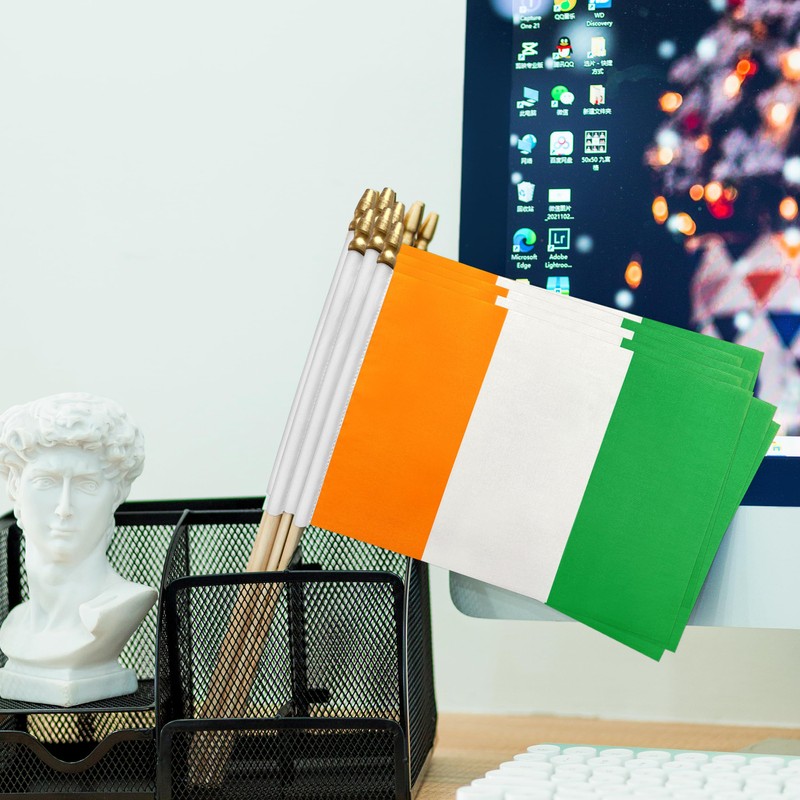 TSMD Ivory Coast Stick Flag Ivorian Small Mini Hand Held