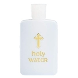 Roman – Holy Water Bottle, Religious Gift and Accessories Collection, 4.5”, Plastic, Religion, Faith, Durable