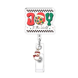 Funny Badge Reel, Retro Joy Badge Holder, Retractable ID Tag Holder Reel - Perfect Office Gift for Nurses, Doctors, Students, Teachers