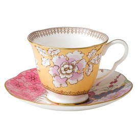【Official Import】Wedgwood Butterfly Bloom Tea Cup & Saucer Yellow Wedding Gift Present 5C107800045
