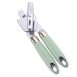 TWBNAD Can Opener, manual can openers safe for seniors, heavy duty can opener cuts smooth edge, handheld can opener, stainless steel handle easy to turn & replaceable spare cutting knife