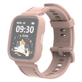 IDW26 Smart Watch Case,Band,Lamshaw Rugged Armor Pro Designed Case with Band Protective TPU Cover with Strap Compatible with MMBX Smart Watch IDW26/MILOUZ IDW26-1.83" (Pink)