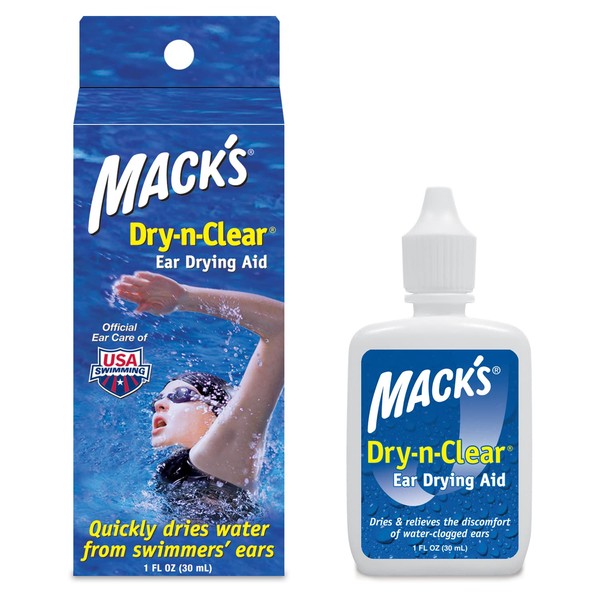 Mack's Dry-n-Clear® Ear Drying Aid - Swimmers Ear Drops - 1 Fl Oz