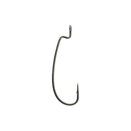 Berkley Fusion19 Hooks Offset Worm, 1/0, Smoke Satin