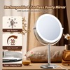 15X Magnifying Mirror with Light: 9 inch Lighted Makeup Mirror,