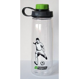Nalgene Everyday OT-Cap Drinking Bottle 0.7 L Transparent Green Lid Two-Tone Football