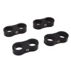 4 Pcs 8AN Hose Separator Clamp Fuel Line Mounting Clamp