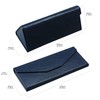 VisionGlobal 2 Pack Eyeglass Case Hard Shell with Foldable Design,