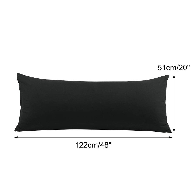 PiccoCasa Cushion Cover Long Pillow Case Long with Zip Microfibre