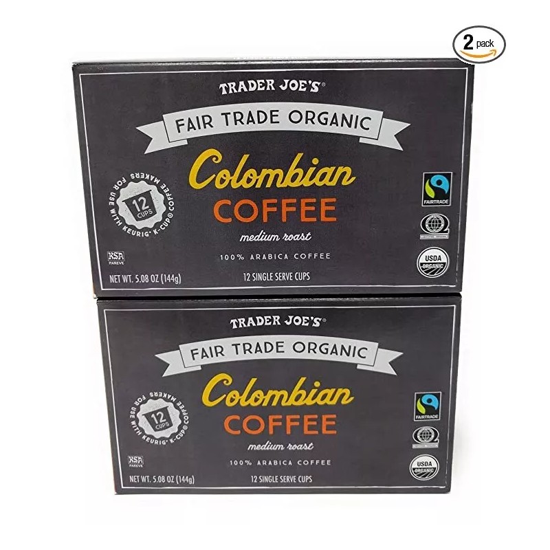 Trader Joe's Café colombiano orgânico Trader Joe's 12 xícaras de