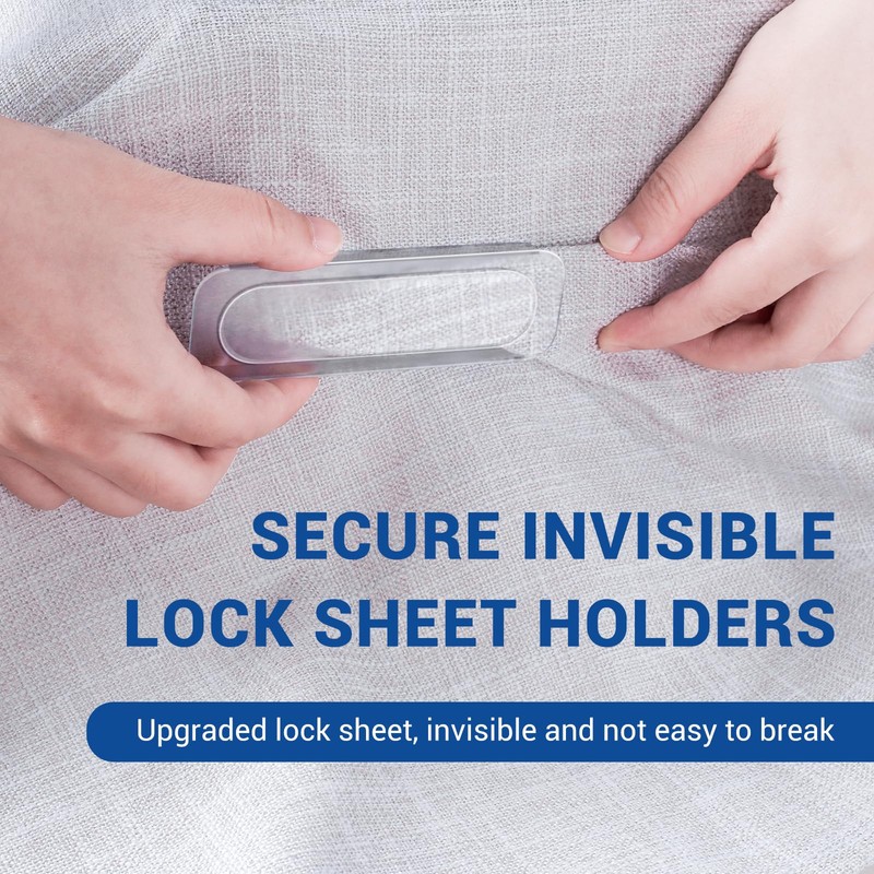FUNANASUN Bed Sheet Fasteners, Pack of 8 Bed Sheet Holders