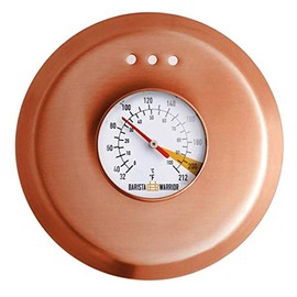 Barista Warrior Stainless Steel Thermometer Replacement Lid for Pour Over Kettle - Coffee Maker/Brewer Accessories - Coffee Bar & Kitchen Appliances (Copper Coated)