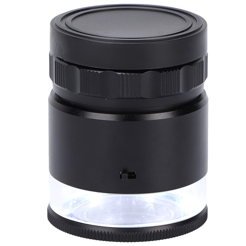 10X Loupe Measuring Magnifier 6LED Illuminated Jewelry Magnifying Glass USB