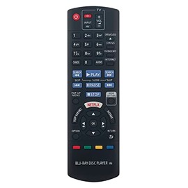 VINABTY N2QAYB001147 Replaced Remote fit for Panasonic Blu-ray Disc Player DMP-UB300 DMP-UB310 DMP-UB314 DMP-UB390 DMP-UB400 DMP-UB404 DMP-UB820 DMP-UB824 DP-UB420 DP-UB320 DP-UB820EB-K DP-UB9000