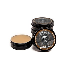 Beard Gains Organic Beard Tamer Tinted Wax: shape, style & groom facial hair with natural hold. Easy wash-out, all-day control. For all beard types (Pristine Brown)