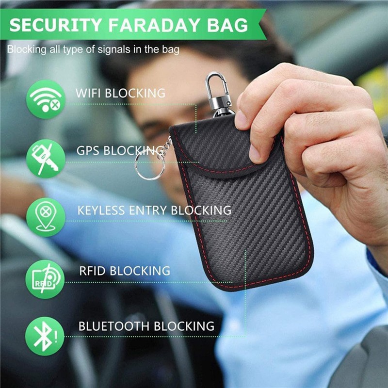 Car Key Signal Blocker Pouches Car Key Pouch RFID Blocking