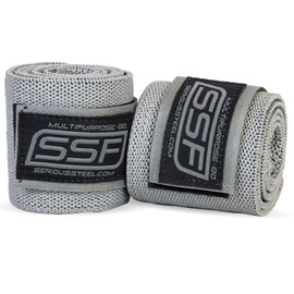Serious Steel Heavy Duty Wrist Wraps (Gray (80 CM))