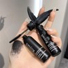 Black feather Mascara, Lengthening and Thick, Long Lasting, Waterproof, Smudge-Proof