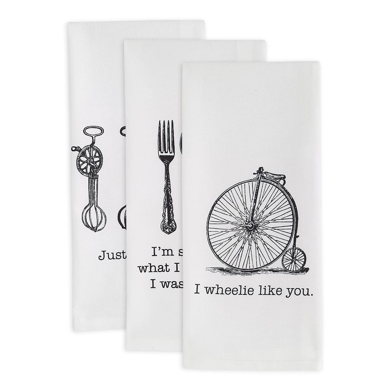 DII Decorative Printed Kitchen Towels Absorbent & Fast-Drying Tea Towel