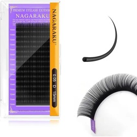 Extensiones De Pestañas Nagaraku Premium Una Sola Medida
