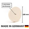 Polishing Wheel for Felt Sanding Block (95% Wool) with Hole,