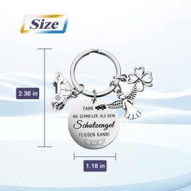 nkiagsel nikasil Car Keychain, New Driver Gift for Her or Him, Truck Driver Husband Boyfriend Keychain