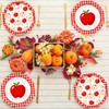 40 Pcs Fall Thanksgiving Apples Paper Plates