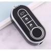 StyleC REMOTE FLIP KEY COVER COMPATIBLE WITH FIAT 500 PANDA