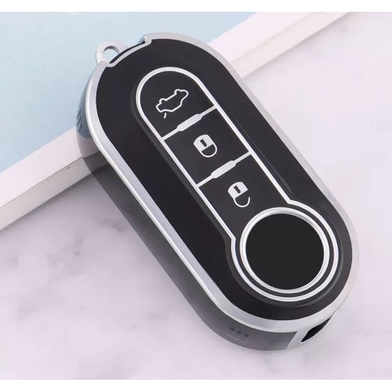 StyleC REMOTE FLIP KEY COVER COMPATIBLE WITH FIAT 500 PANDA