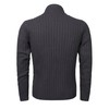 AOLI RAY Men's Cardigan with Zip Cardigan Stand-Up Collar Pullover