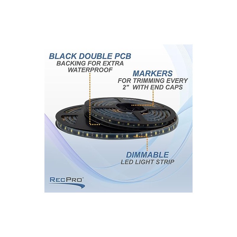 RecPro RV 25' LED Awning Party Light | 12V |