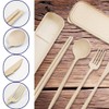 ZGQHZR 4 Sets Reusable Utensils Set with Case,Camping Cutlery Set