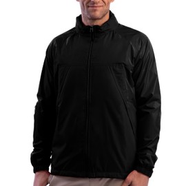 SCOTTeVEST Pack Windbreaker Jacket for Men - 19 Hidden Pockets - Lightweight Water Repellent Coat for Travel & More (Black, Medium)