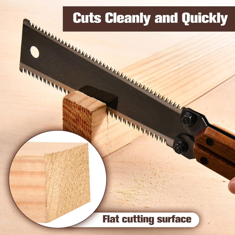 GOLD DEER 8Inch Folding Japanese Pull Saw 13/14 TPI Double-Edged
