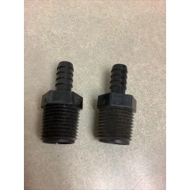 Unbranded RV Plastic Plumbing Fittings,  3/8” Barb x 1/2” MPT. (2))