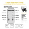 Brightown 600LED Warm White Curtain String Lights 8 Modes Remote