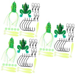 Sosoport 3sets Fishing Lure Kit Crappie Walleye Baits Multi-Color Artificial Fishing Lures for Lightweight and Easy to Use