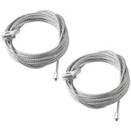 VIRTIONZ 2PCS 150" Replacement Cable Wire - Enclosed Cargo Trailer Ramp Door Spring 12.5'