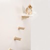COOLEX Cat Wall Shelves, 3 Steps Scratch Post, Cat Bed