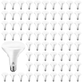 Energetic 72PK LED Flood Light Bulbs BR30, 65W Equivalent, Dimmable, Warm White 3000K, Indoor Flood Lights for Recessed Cans, UL Listed