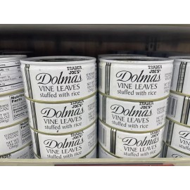 Trader Joe's 6 Cans of Trader Joe’s  DOLMAS GRAPE VINE LEAVES STUFFED WITH RICE Dolmathes