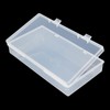 Thintinick 4 Pack Rectangular Clear Plastic Storage Containers Box with