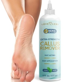 LOVE, LORI Foot Callus Remover Gel Callus Remover for Feet & Dead Skin Pedicure Home 6 oz