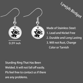 Lywjyb Birdgot Horror Movie Inspired Gift Scary Movie Earring Horror Movie Gift Theatre Fans for Mother Sister (Shop er CA)