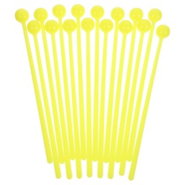 3pcs 1 Bag 16pcs Kids Drum Sticks, Lightweight Plastic Drum Hammers for Children Teaching, Yellow, 7.28 Inch, Handheld Musical Instruments for Toddlers