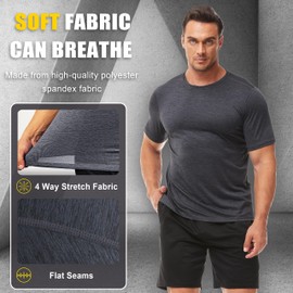 INTEGEAR 5 Pack Men's T Shirts (as1, Alpha, xx_l, Regular, Regular, Series 1)