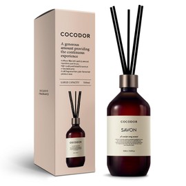 COCODOR Premium Reed Diffuser/Savon /16.9oz /1 Pack/Large Capacity Fragrance Scent Oil Stick Diffuser Set for Bedroom Bathroom Home Décor