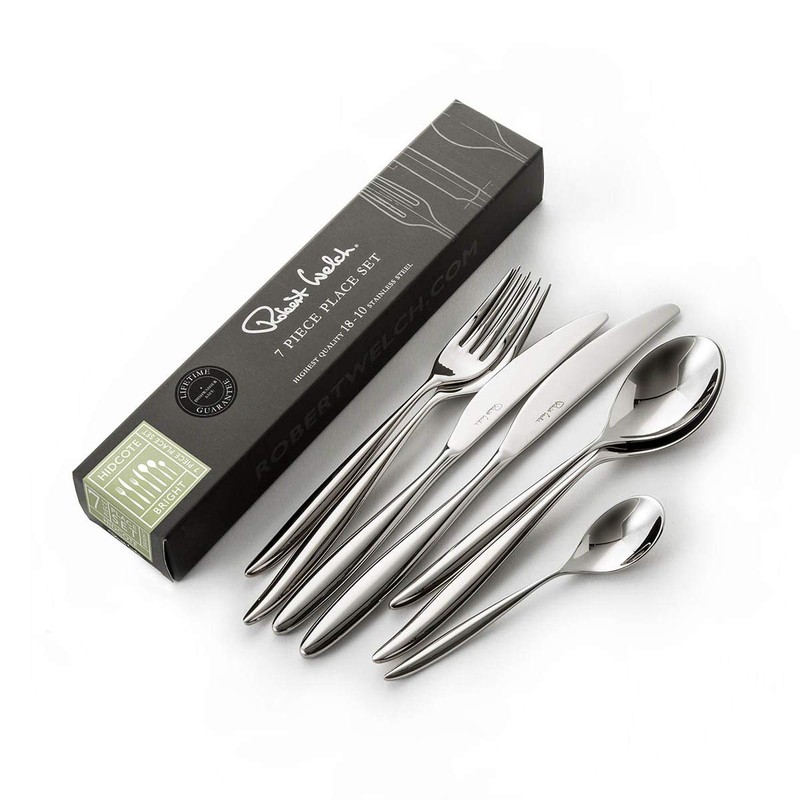 Robert Welch Hidcote Bright, 7 Piece Cutlery Place Setting. Made