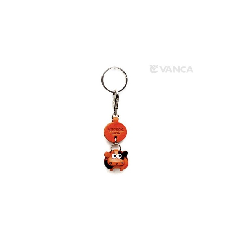 Ox / Ushi Genuine Leather Zodiac Keychain Bankakraft Leather Story