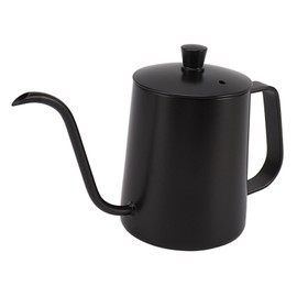 Small Pour Over Coffee Kettle Stainless Steel Precisely Control Coffee Gooseneck Spout Kettle for Drip Coffee Black 350ml